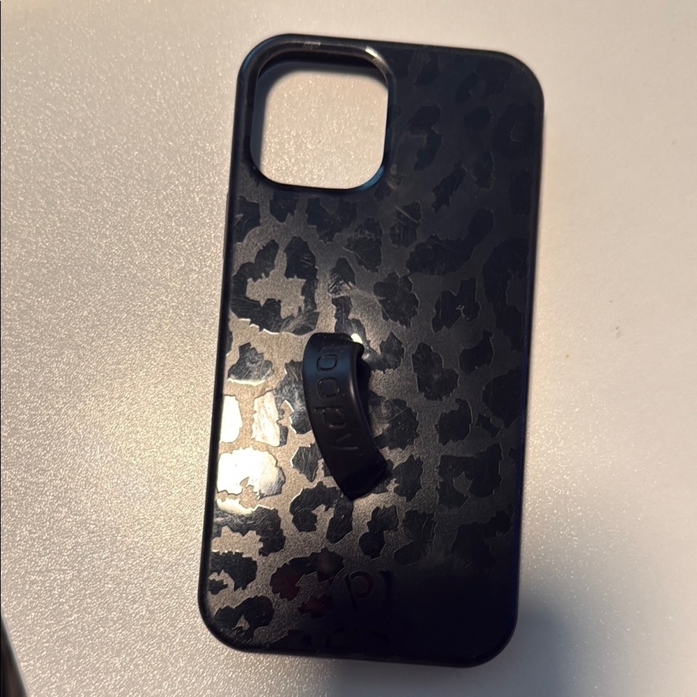 Stylish Black Leopard Phone Case